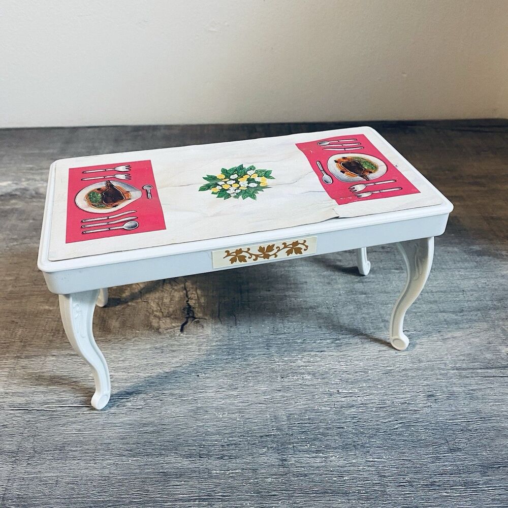 Vintage Barbie Clone Furniture Blue Box Toys Dining Table Replacement Piece